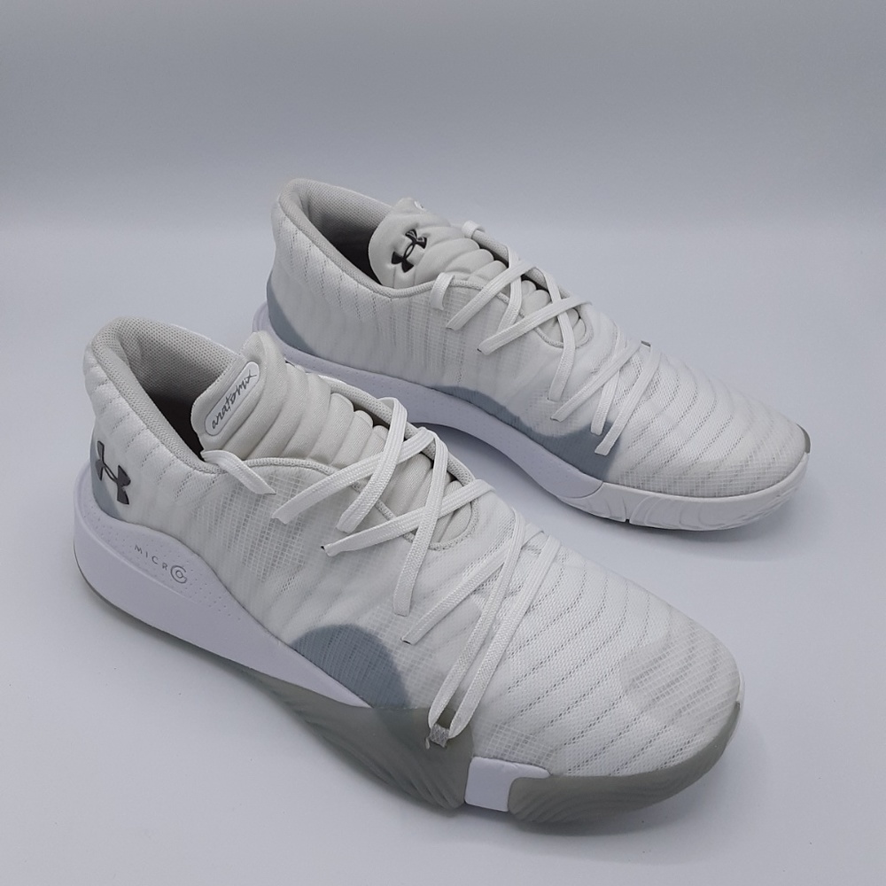 Under Armour Men's Spawn Low Basketball Shoe White - Picture 3 of 6
